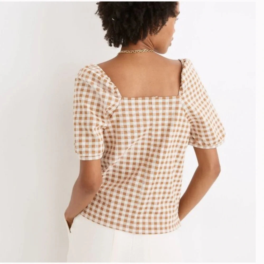 Madewell Gingham Blouse sz Med - Picture 9 of 9